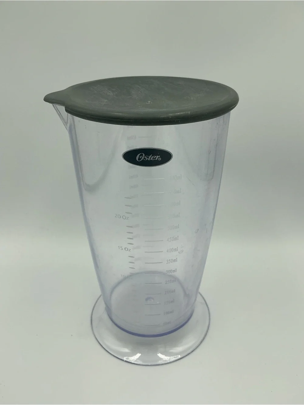 Oster 3 Cups 700ml Blender Measuring Cup Pour Spout Rubber Lid Replacement Clear